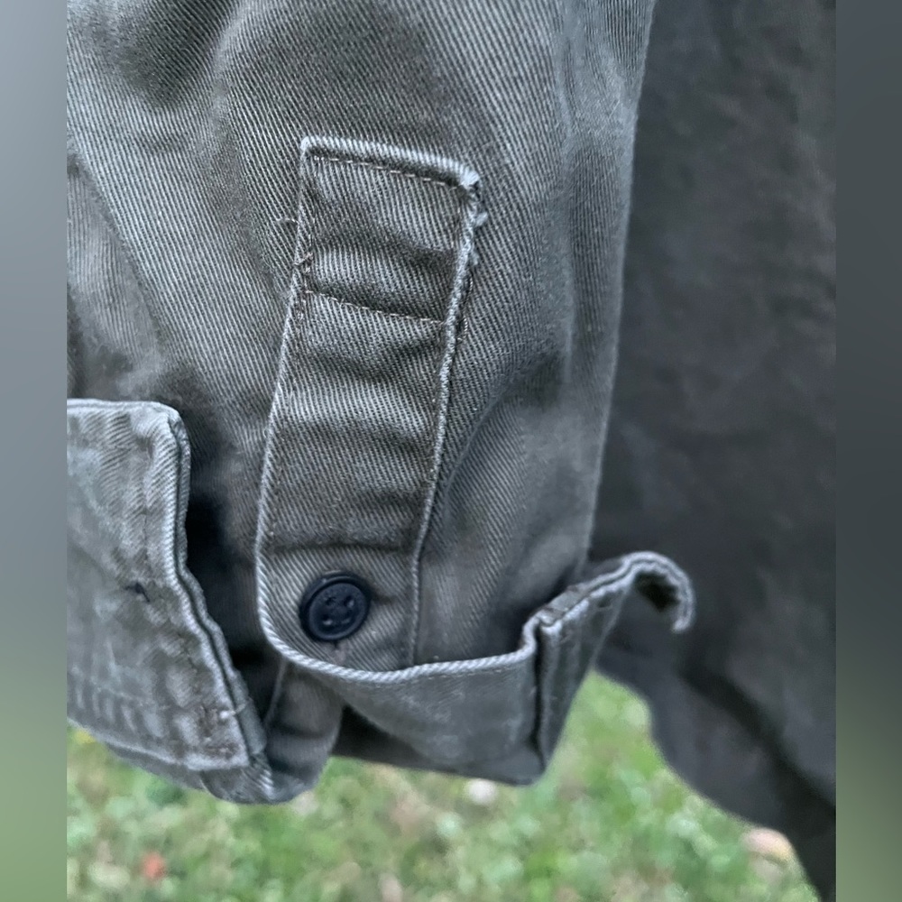 H&M ⭐️Army green denim jacket - Picture 6 of 6